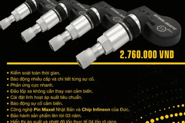 Cảm biến áp suất lốp STEELMATE VIỆT NAM Cảm biến áp suất lốp STEELMATE VIỆT NAM